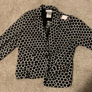 Russell Kemp Black and White Patterned Blazer
